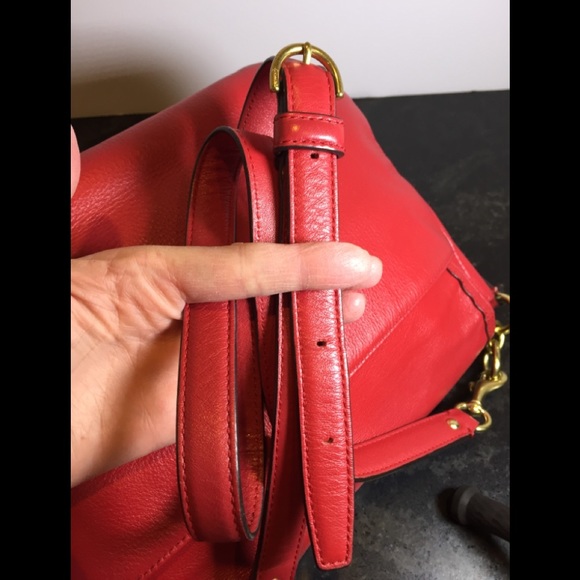 Red Coach Taylor Smooth Flap shoulder bag - Picture 8 of 8